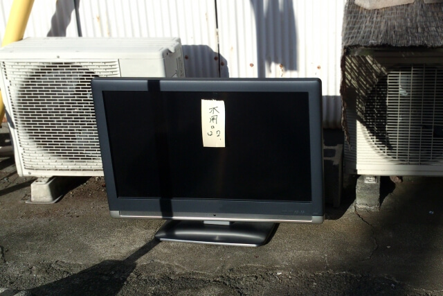 廃棄したテレビ